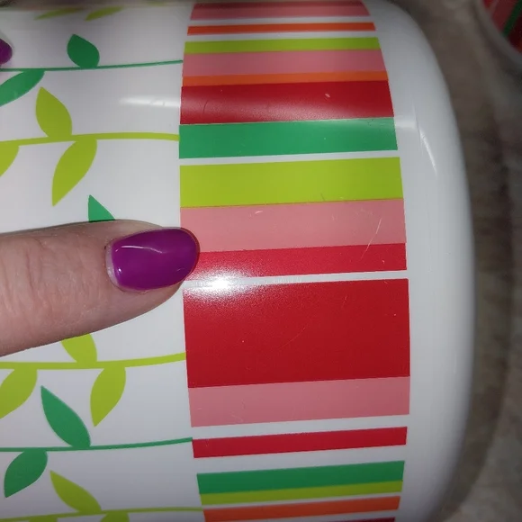 Floral hearts Tupperware canister set